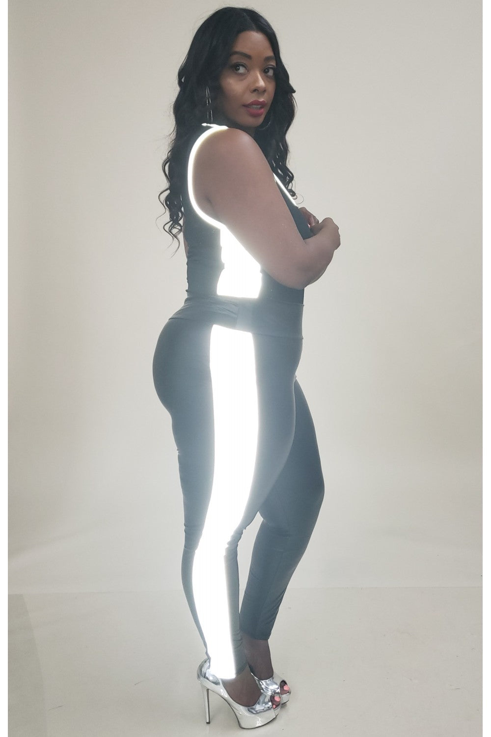 Reflective Contrast Leggings